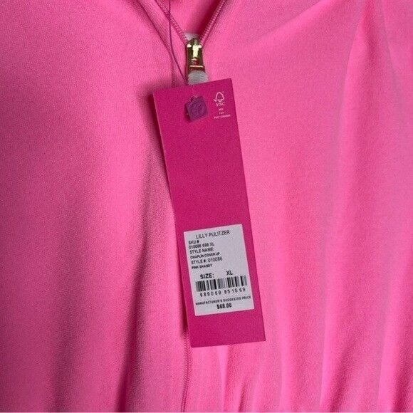 Lilly Pulitzer Girls Chaplin Cover-Up Resort Barbiecore Size XL - Picture 8 of 9